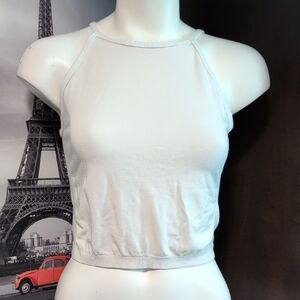 Chic White Women's Crop Top